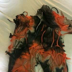 Orange, blue and grey two piece from SHEIN.